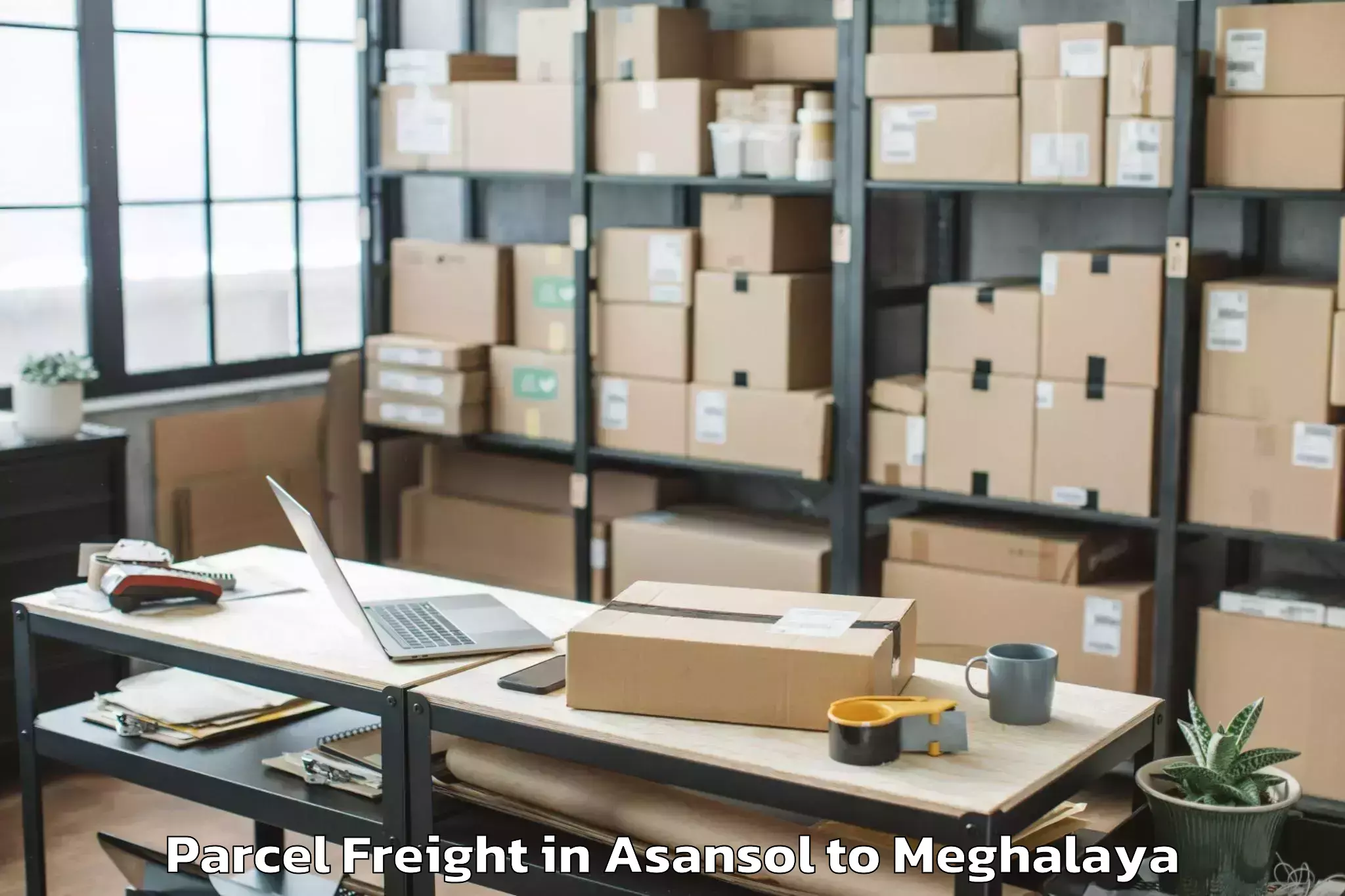 Leading Asansol to Mawphlang Parcel Freight Provider